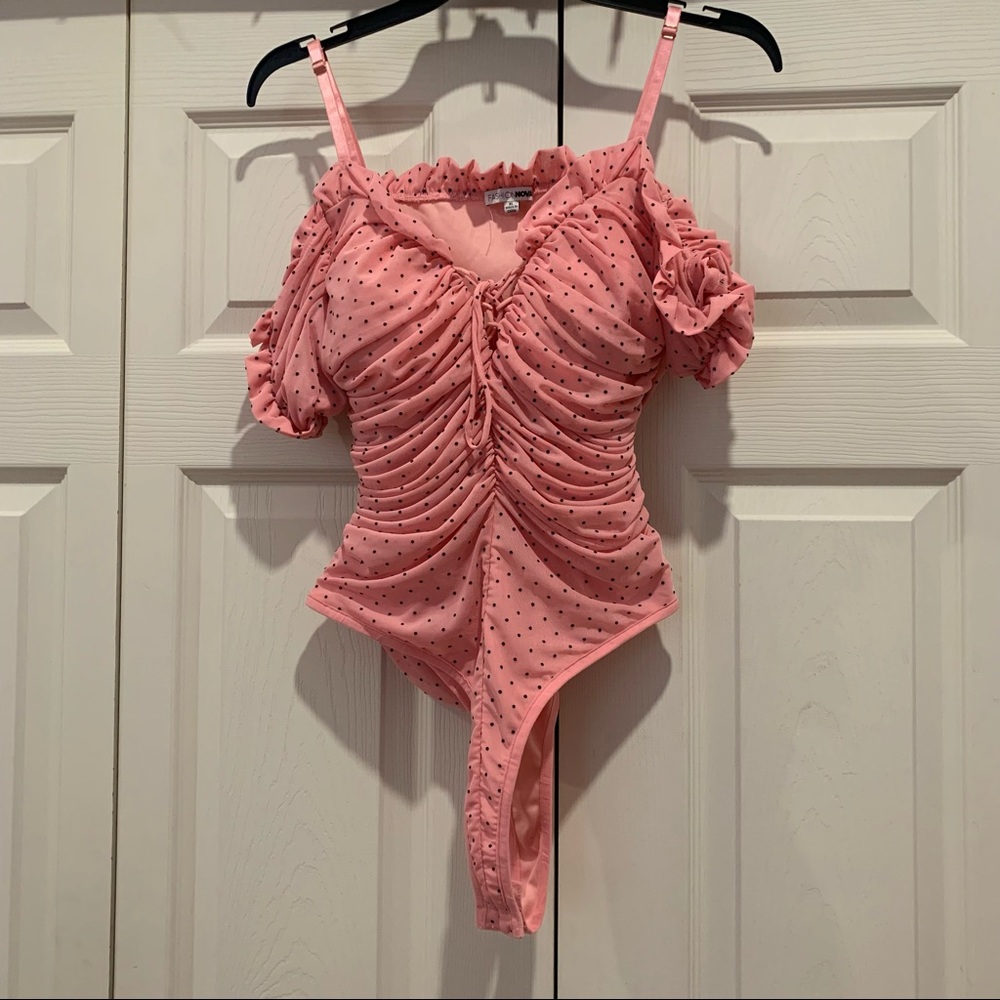 Fashion Nova Dot What It Takes Mesh Bodysuit